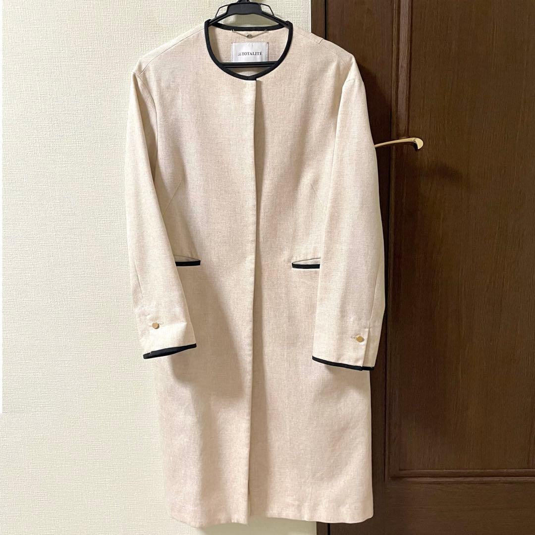 LaTotalite　ラトータリテ　パイピングノーカラーコート