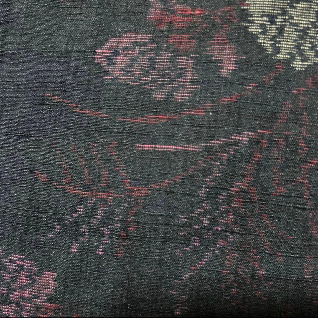 未使用近い　単衣　生紬　小紋　フルセット　4点　作家帯付き　161/67.5