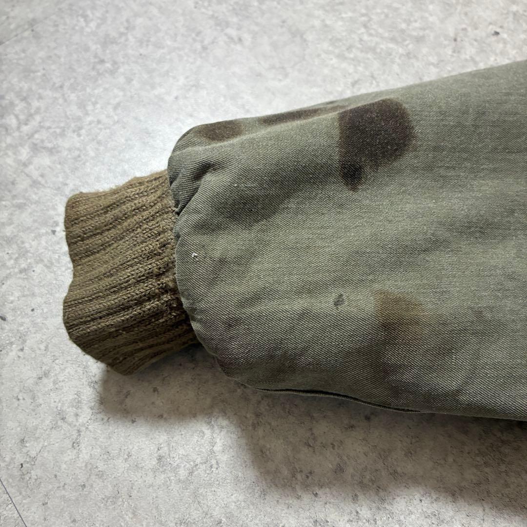 実物60s-ユーロミリタリー東ドイツ軍NVA 中綿M48ウィンタージャケット無地