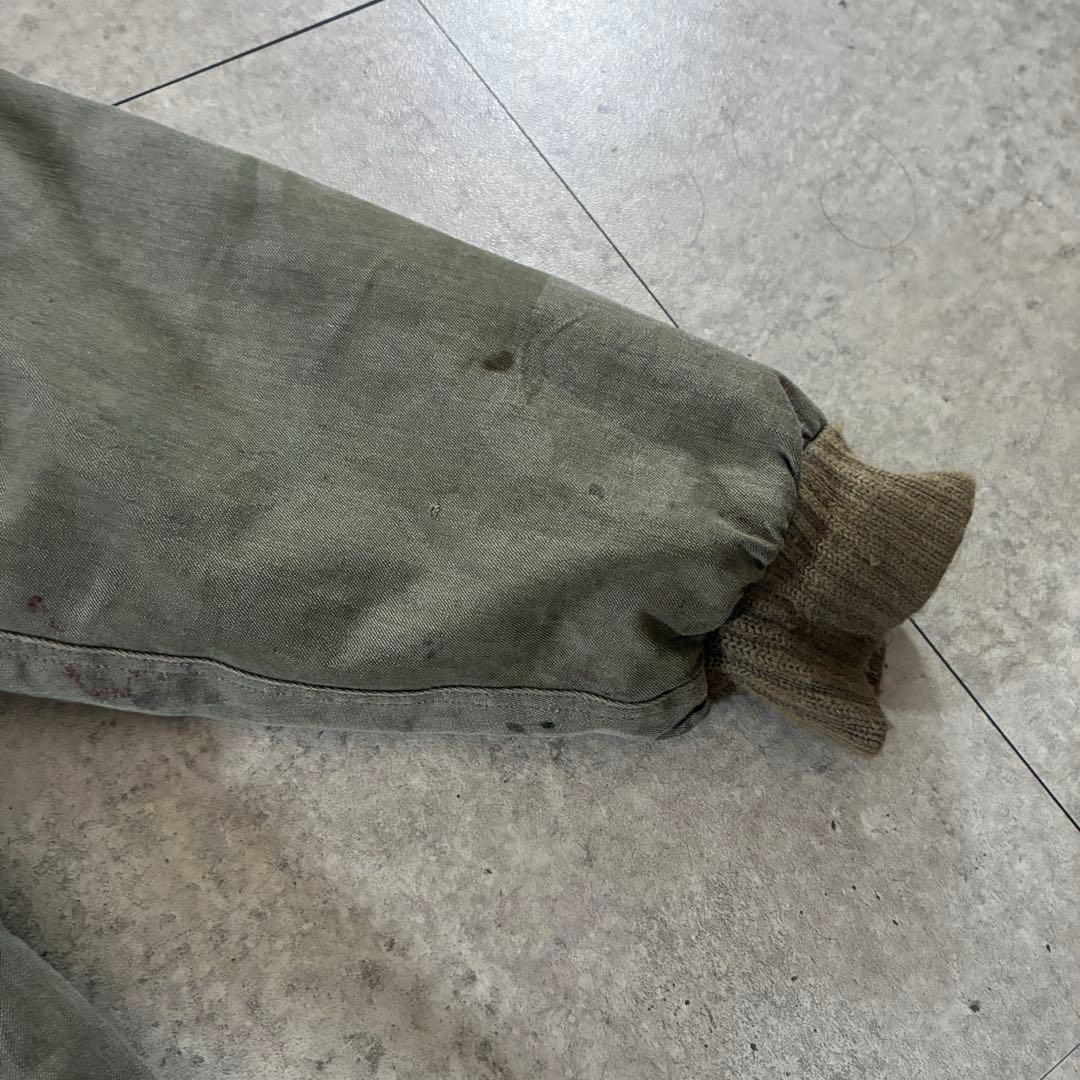 実物60s-ユーロミリタリー東ドイツ軍NVA 中綿M48ウィンタージャケット無地