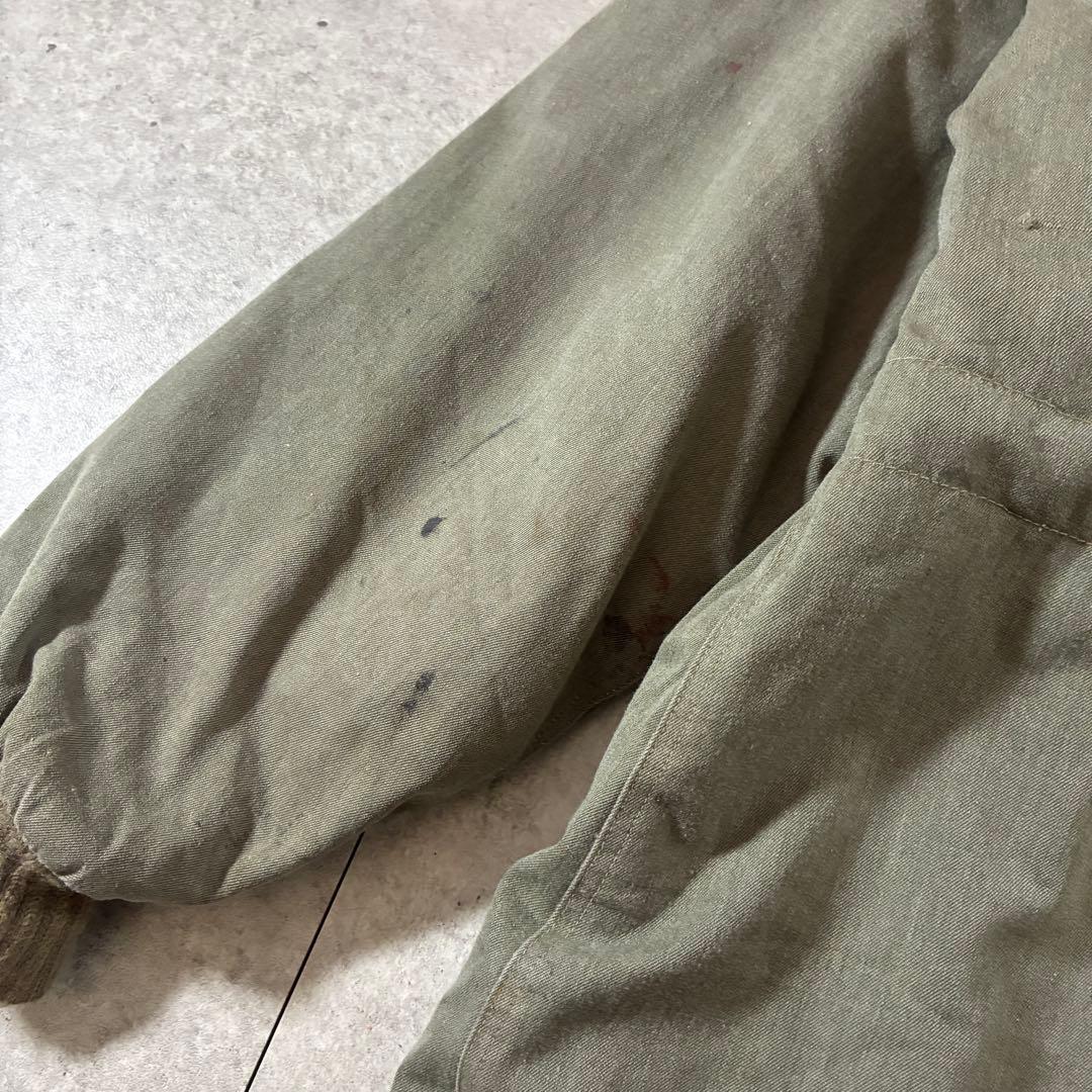 実物60s-ユーロミリタリー東ドイツ軍NVA 中綿M48ウィンタージャケット無地