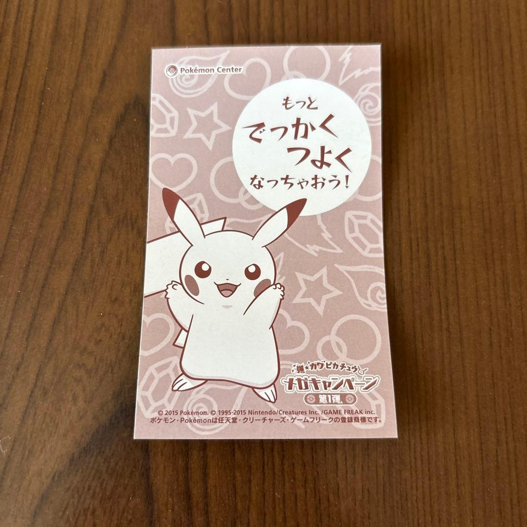 メガキャンペーン第1弾 ポンチョを着たピカチュウ名刺カード メガリザードン