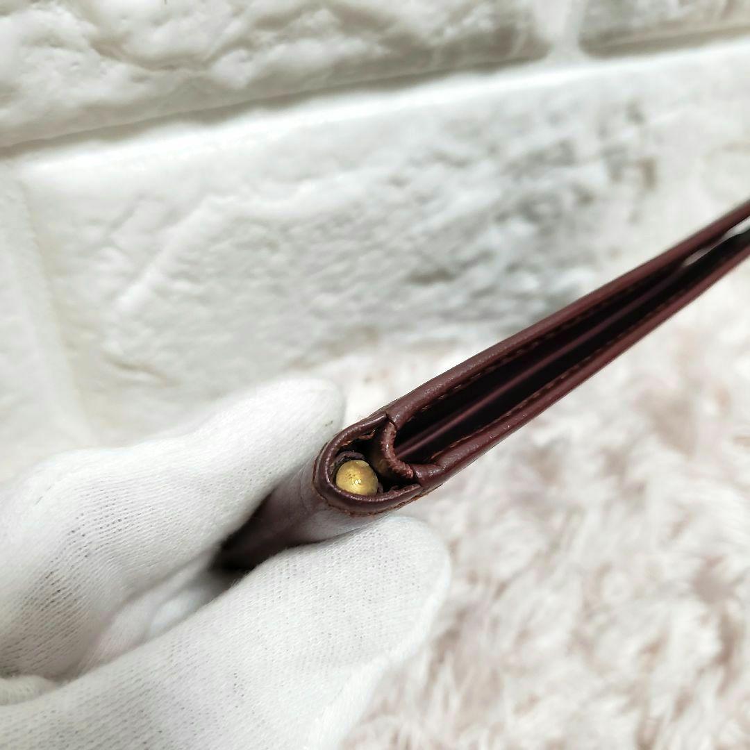 Cartier マネークリップ 二つ折りカードケース マストライン ボルドー