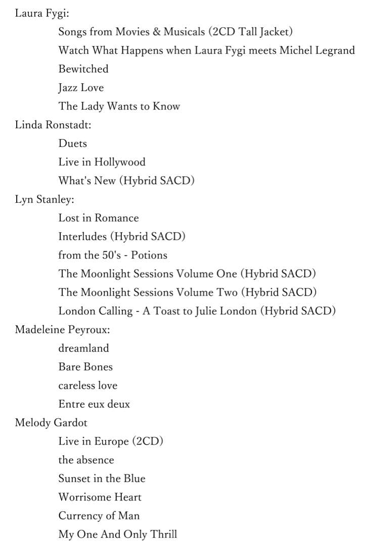 ジャズヴォーカルCD vol.11