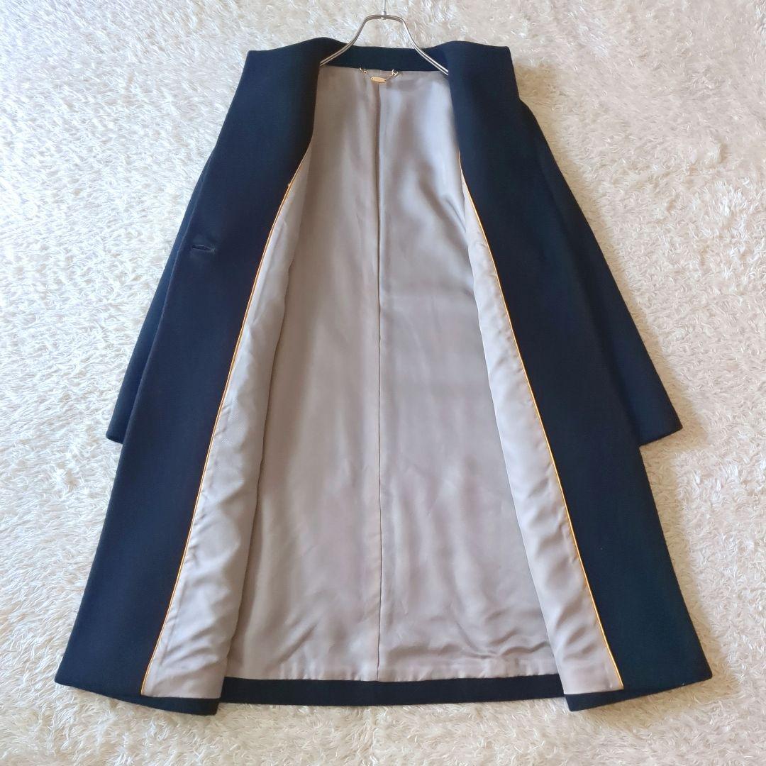 スキャパ♥大きいサイズ42 ウールコート◆トグル　Aライン　ネイビー　ゆったり