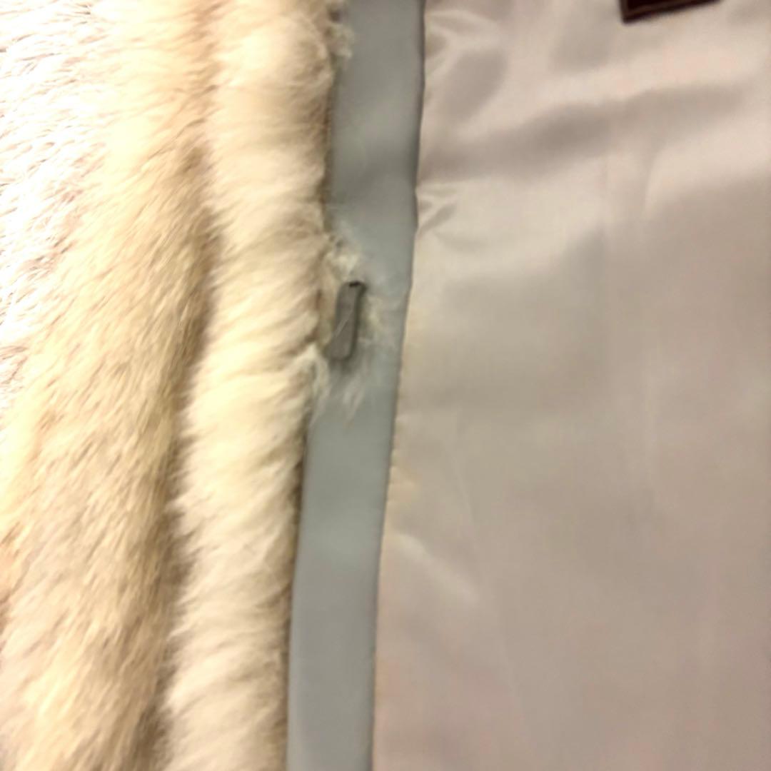 毛皮　ブルーフォックス　ファー　コート　ボリューミー