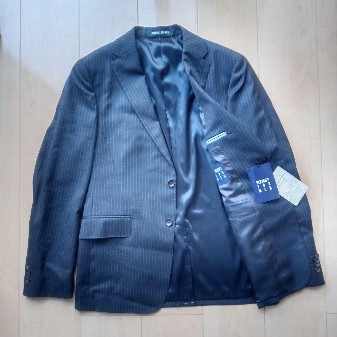 PERSON'S FOR MEN ブラックスーツセットアップ【A4】