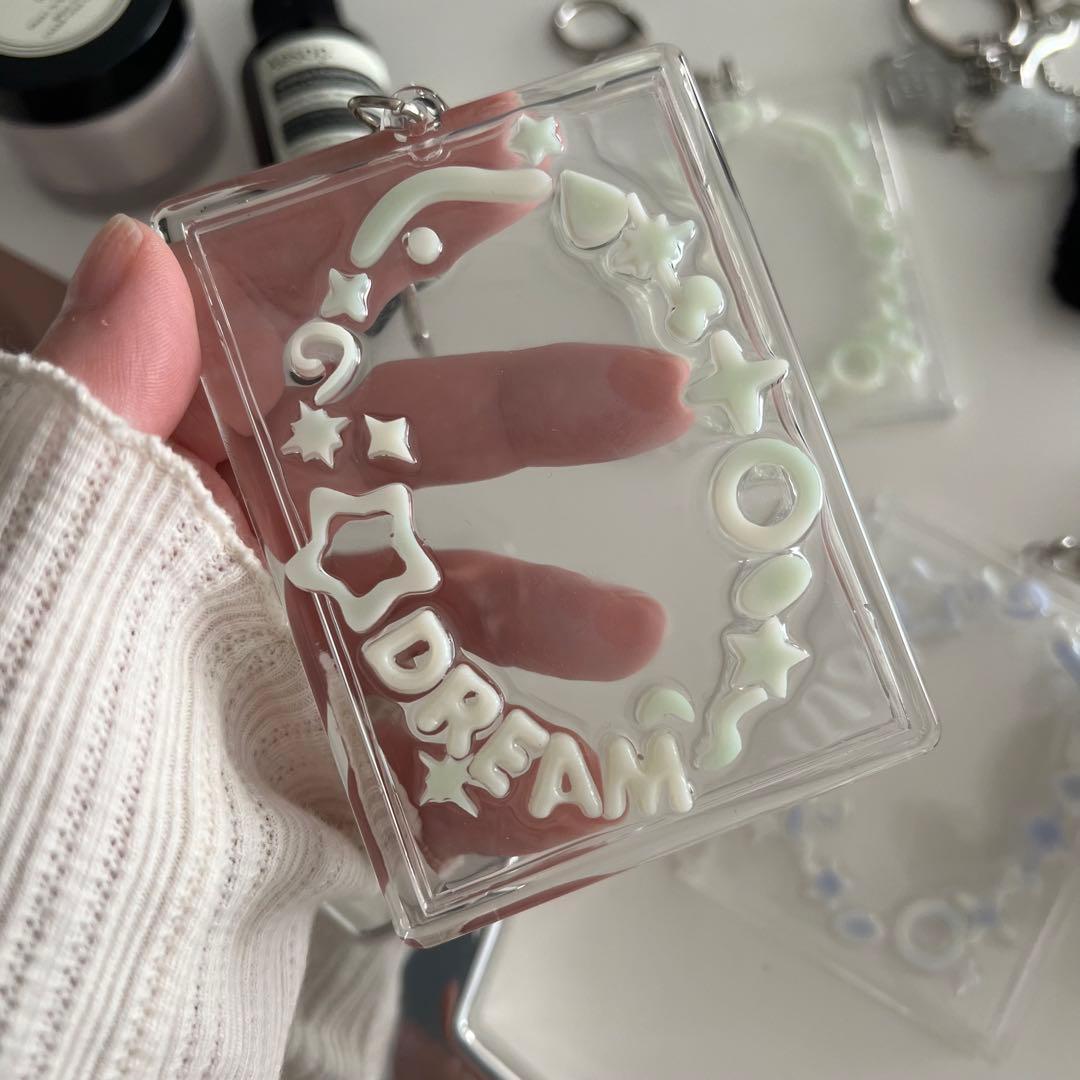 キーチェーントレカケース　レジン　トレカケース　デコ　オーダー　NCT  チソン