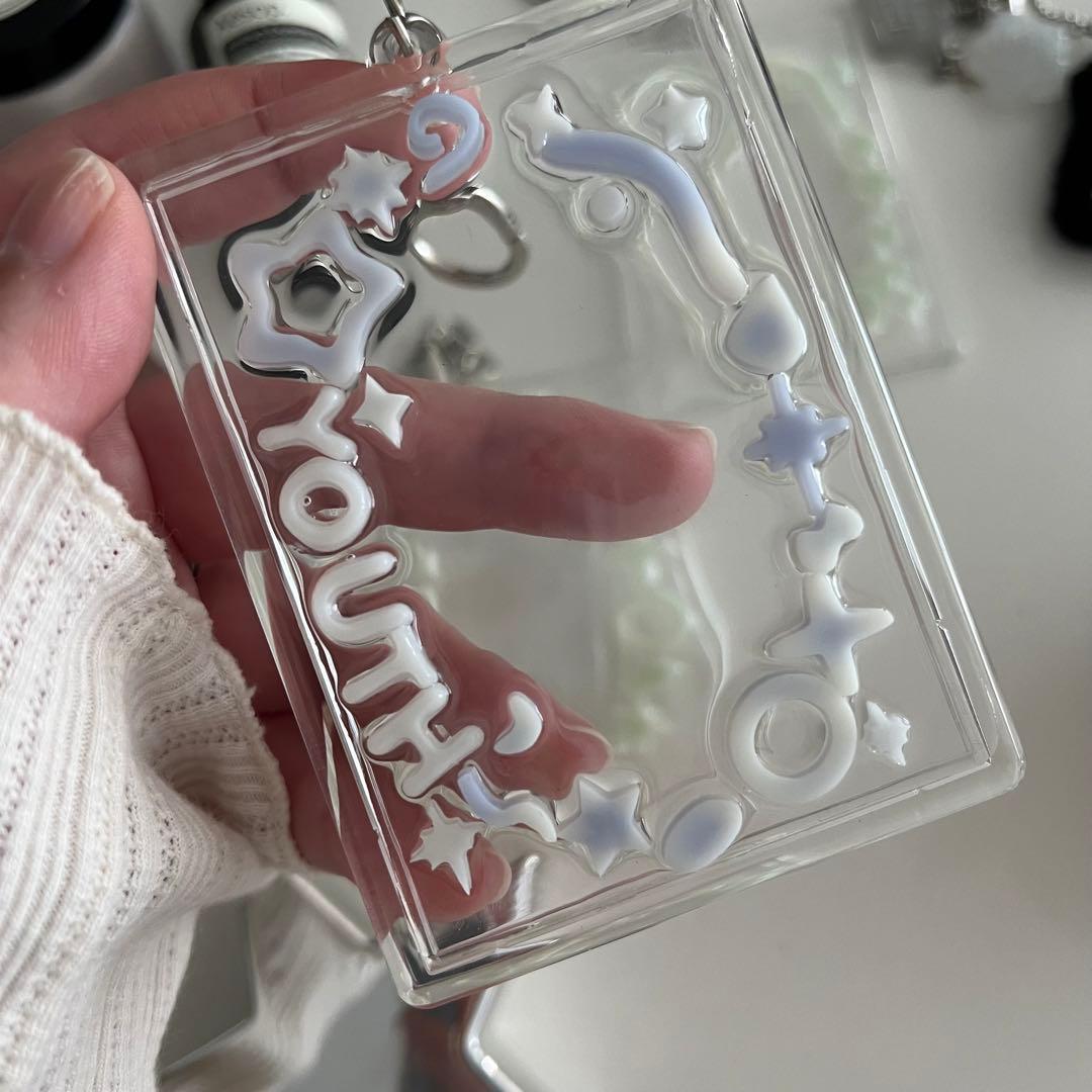 キーチェーントレカケース　レジン　トレカケース　デコ　オーダー　NCT  チソン