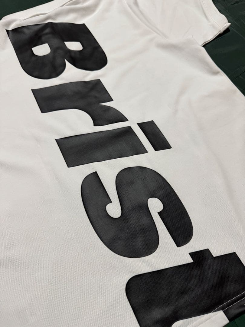 F.C.Real Bristol 19SS ビッグロゴポロシャツ 白 Lサイズ