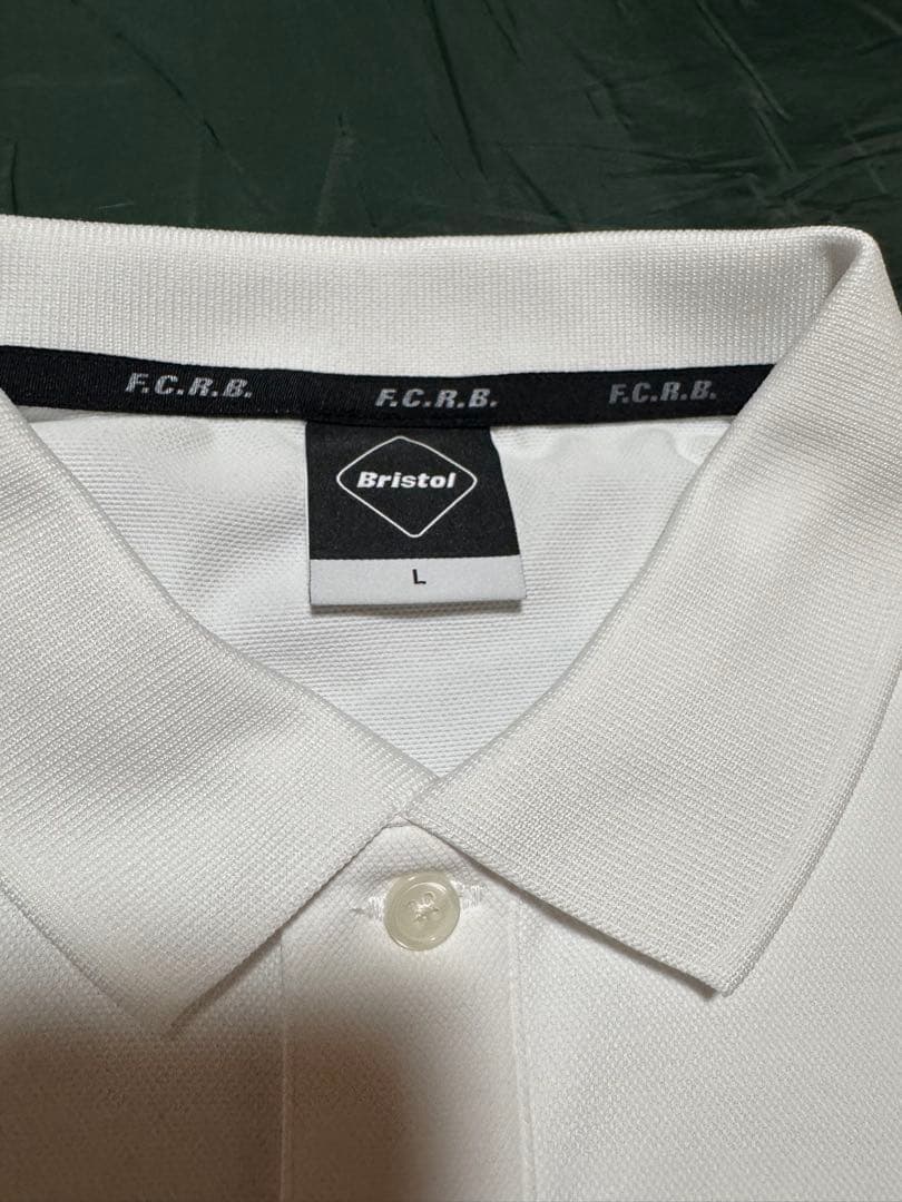 F.C.Real Bristol 19SS ビッグロゴポロシャツ 白 Lサイズ