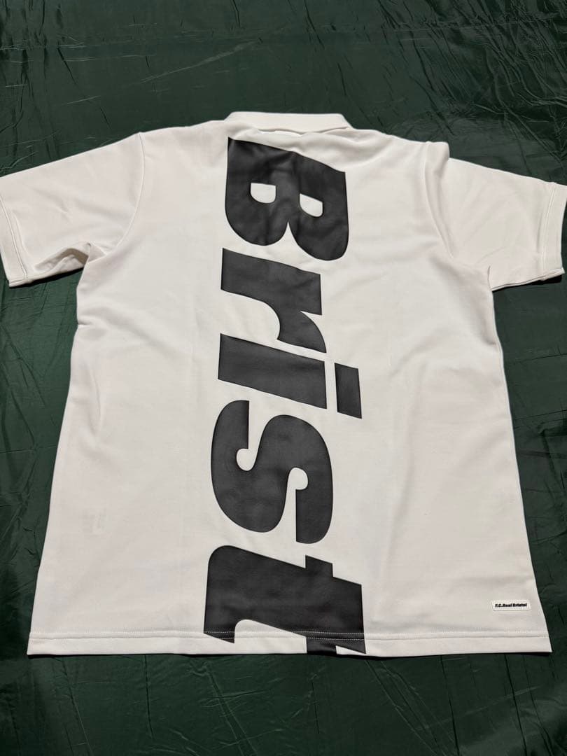 F.C.Real Bristol 19SS ビッグロゴポロシャツ 白 Lサイズ