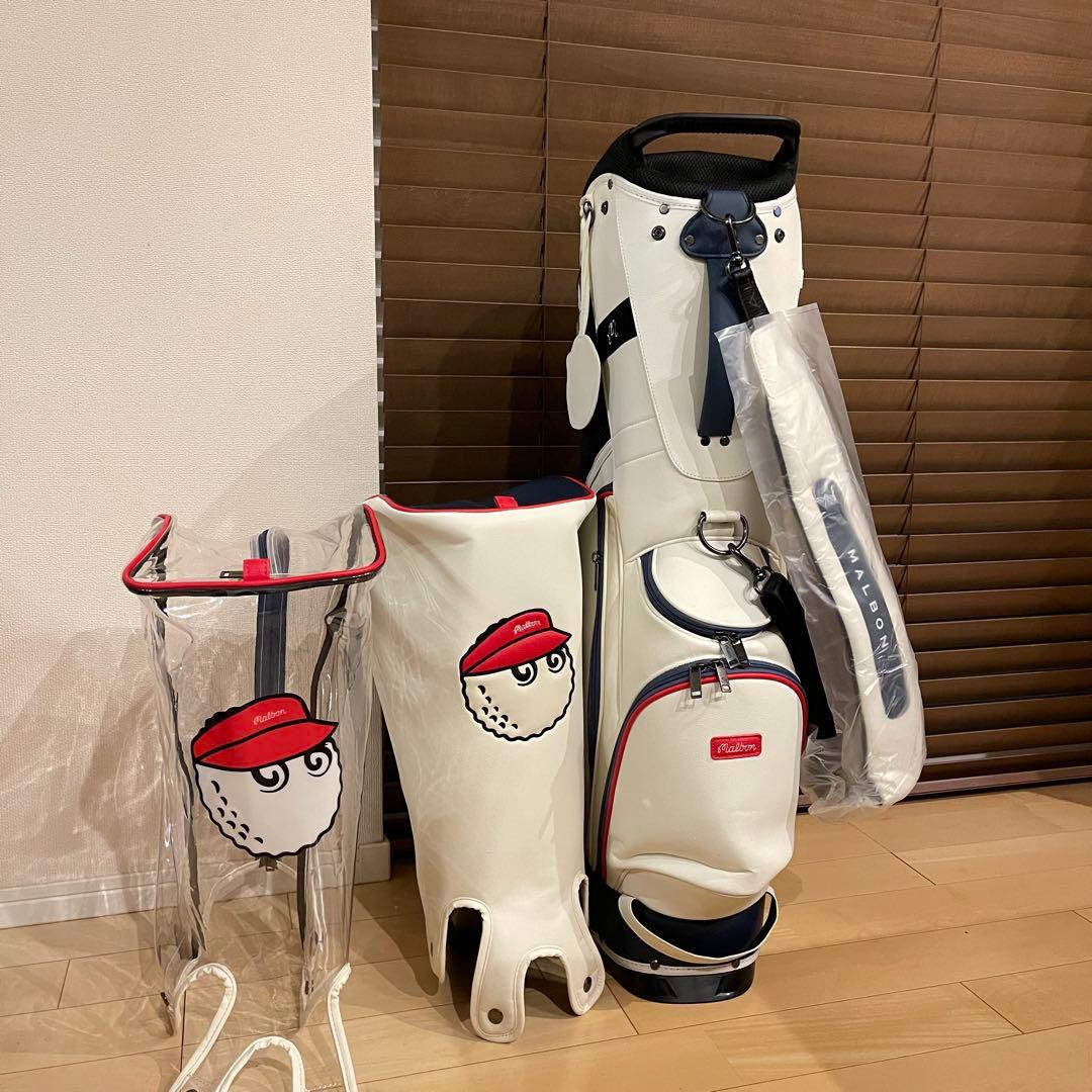 マ*ー様 【即発送】MALBON マルボンゴルフ キャディバッグ ゴルフバッグ