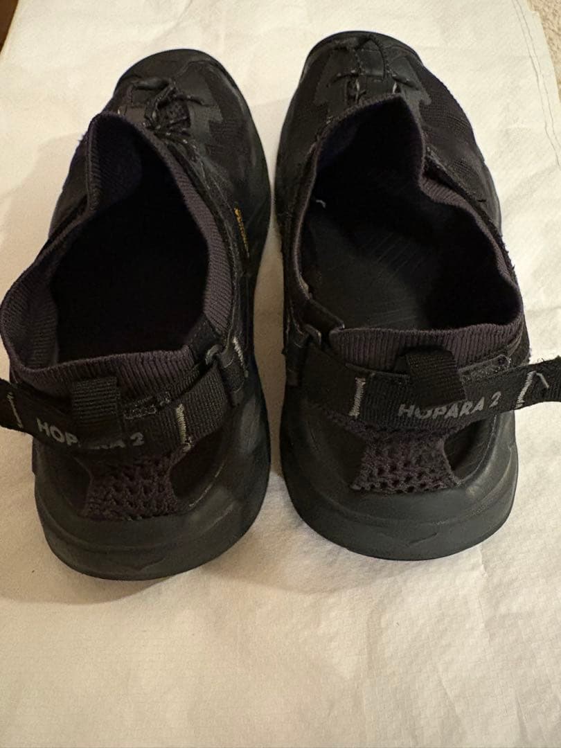 HOKA ブラック スポーツサンダル