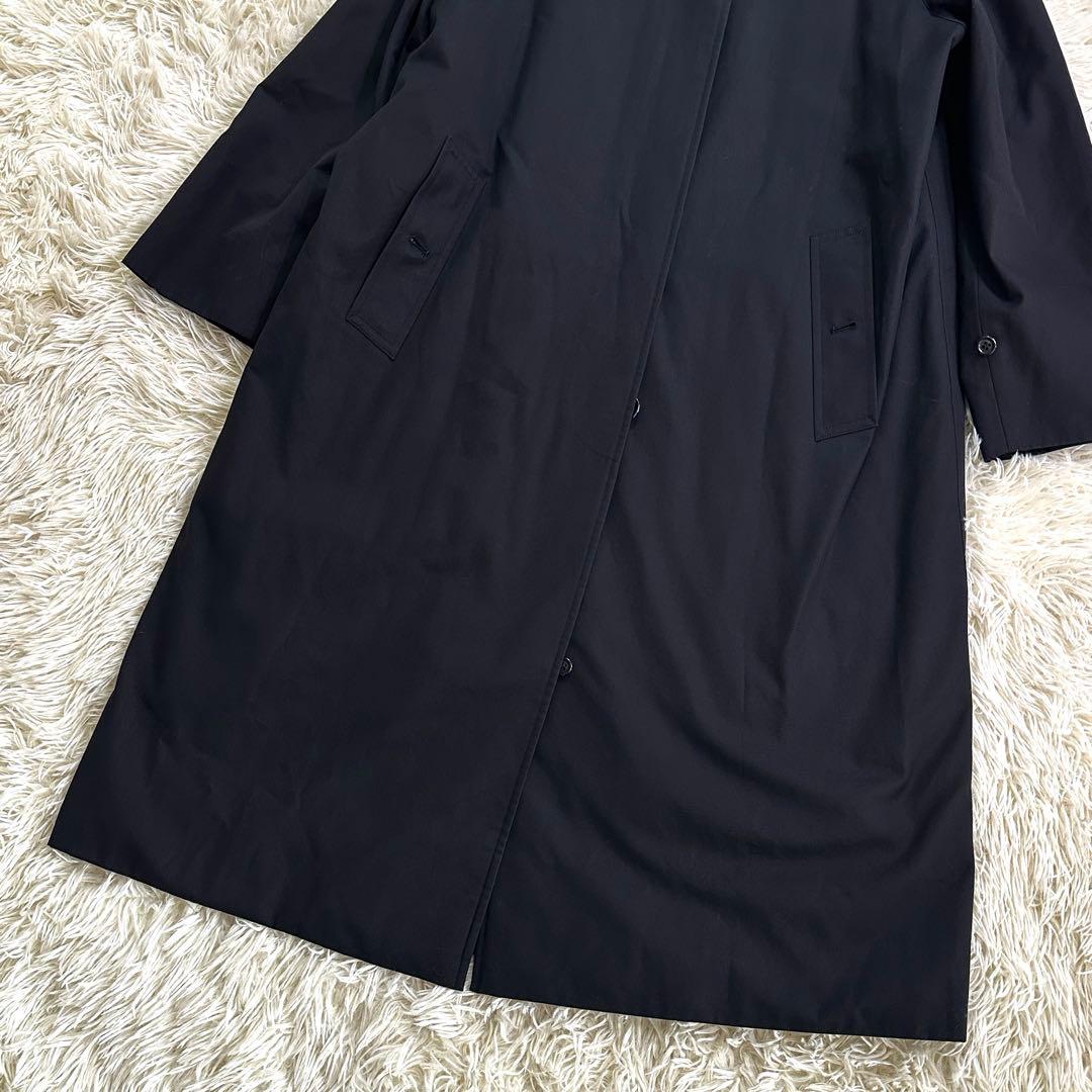 未使用級✨バーバリー ステンカラーコート ノバチェック ライナー付き 黒 9AR