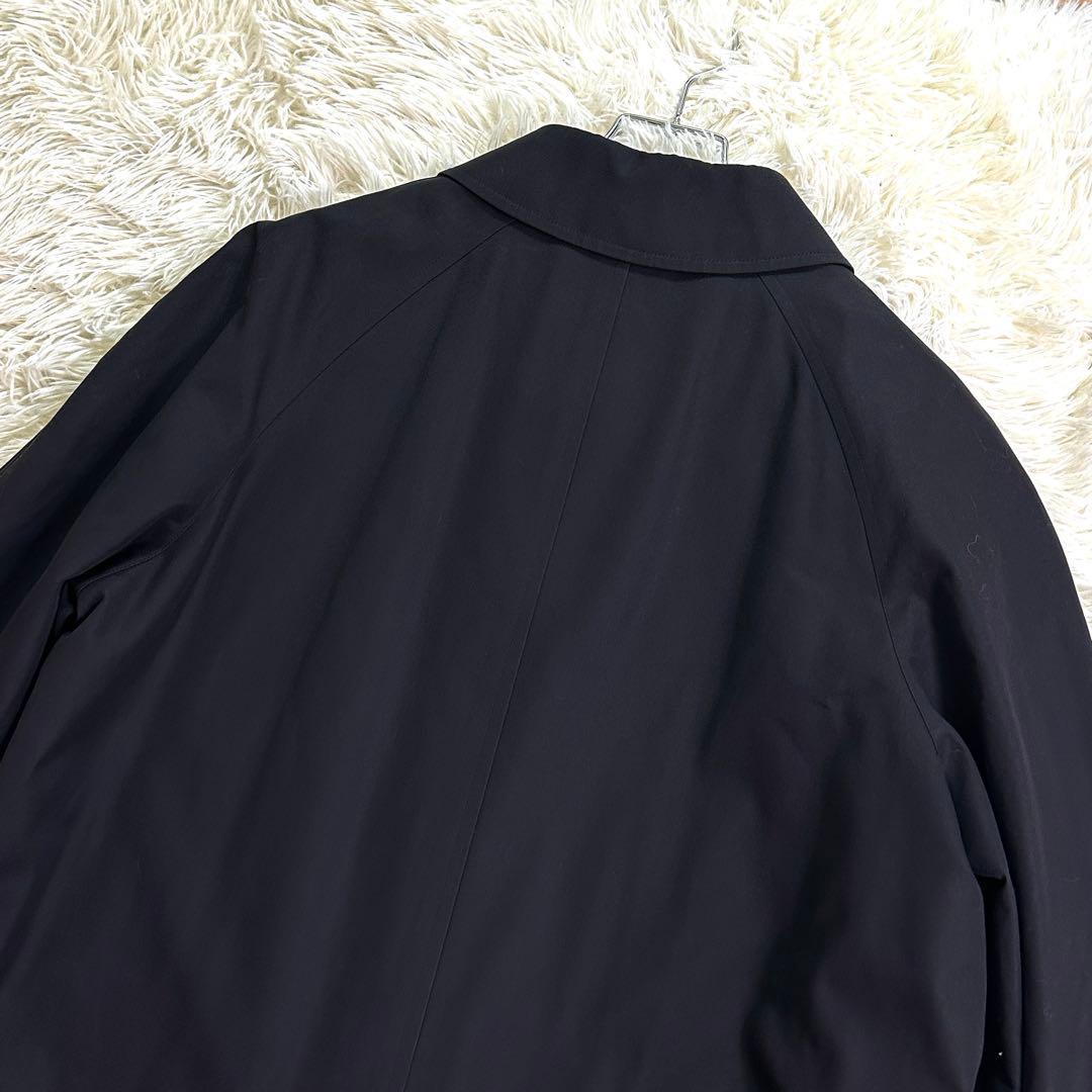 未使用級✨バーバリー ステンカラーコート ノバチェック ライナー付き 黒 9AR