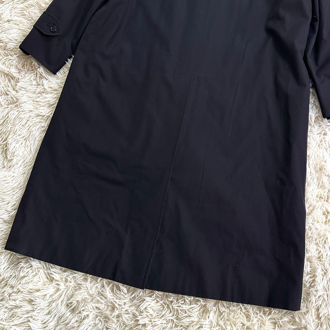 未使用級✨バーバリー ステンカラーコート ノバチェック ライナー付き 黒 9AR