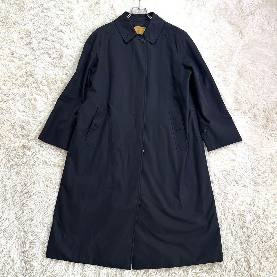 未使用級✨バーバリー ステンカラーコート ノバチェック ライナー付き 黒 9AR