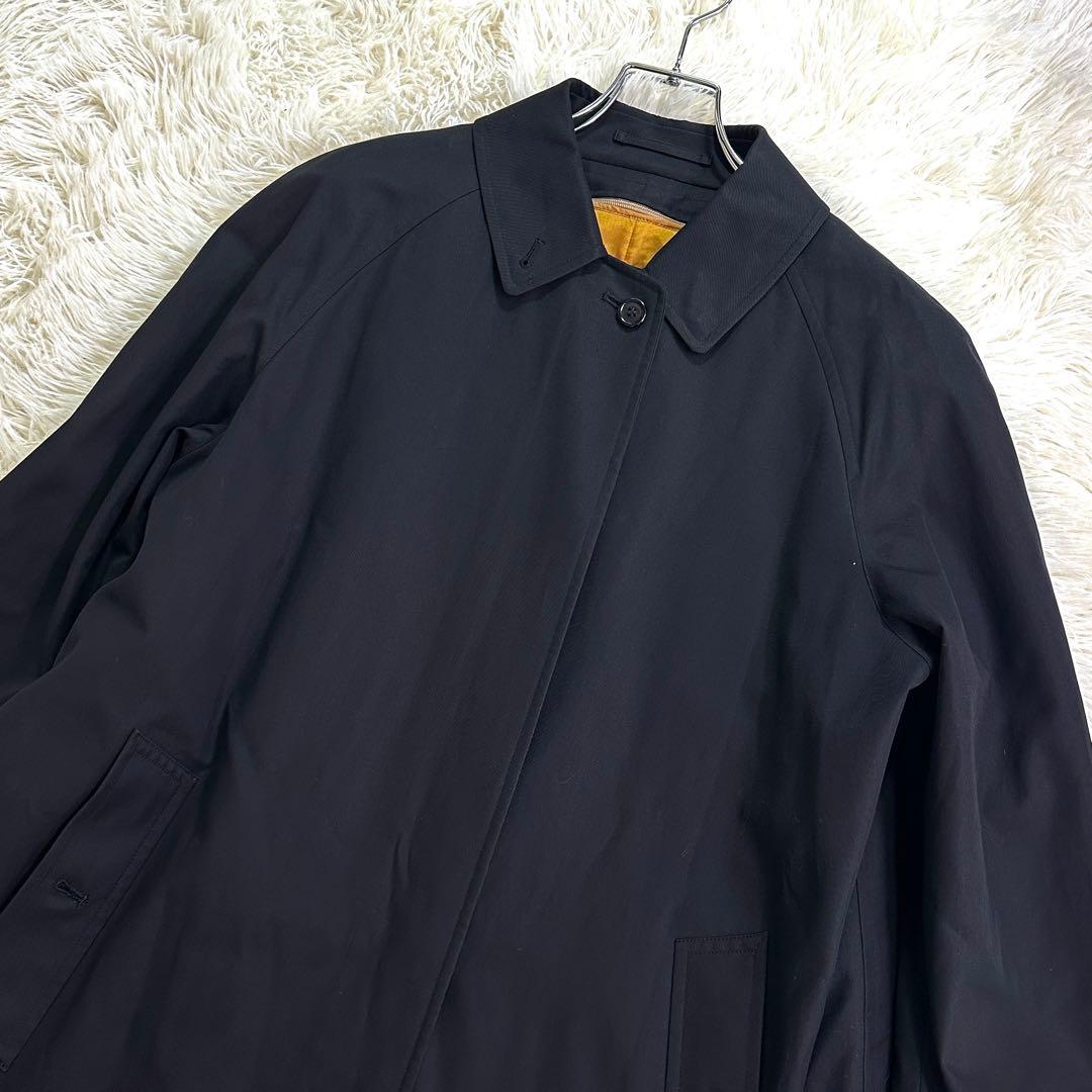 未使用級✨バーバリー ステンカラーコート ノバチェック ライナー付き 黒 9AR