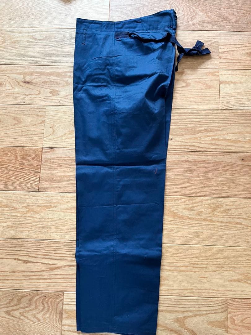 国鉄時代　ナッパ服　ネイビー 金ボタン付きジャケット　上下セット①