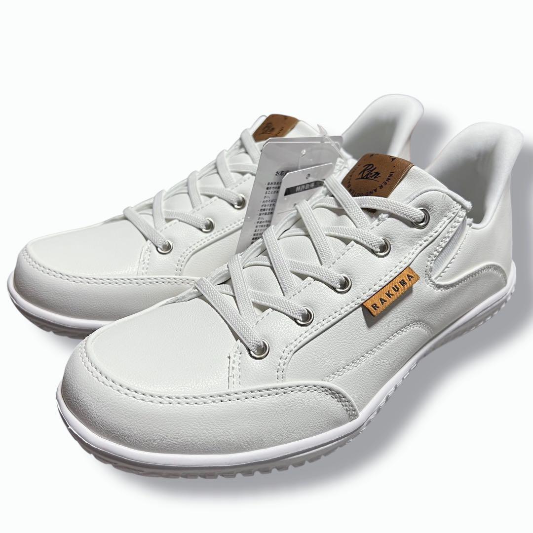 ❤️タグ付き未使用品❤️RAKUNAラクナ 整体スニーカー2 ホワイト Lサイズ