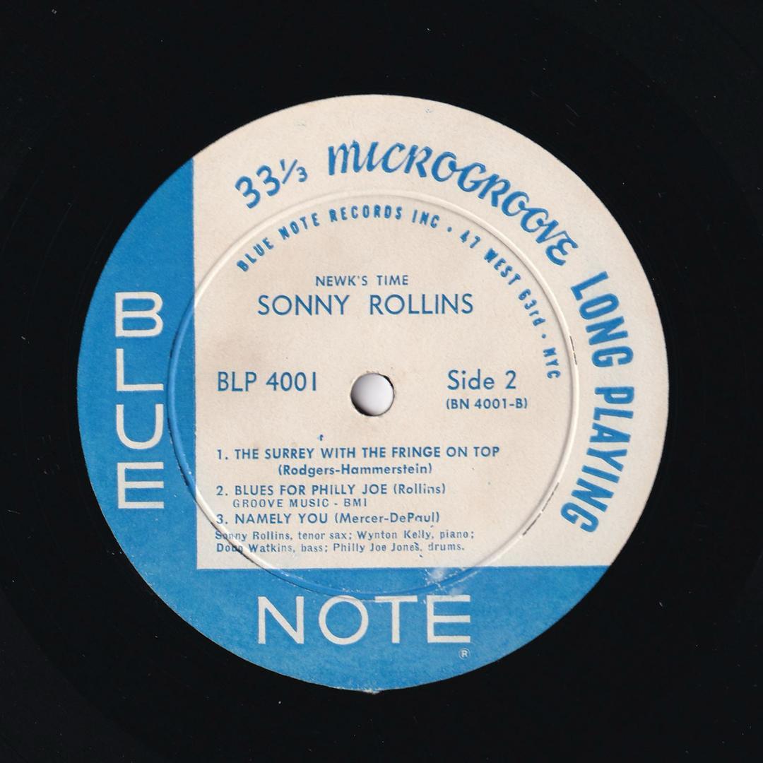 1959年前後モノ Sonny Rollins Newk's Time