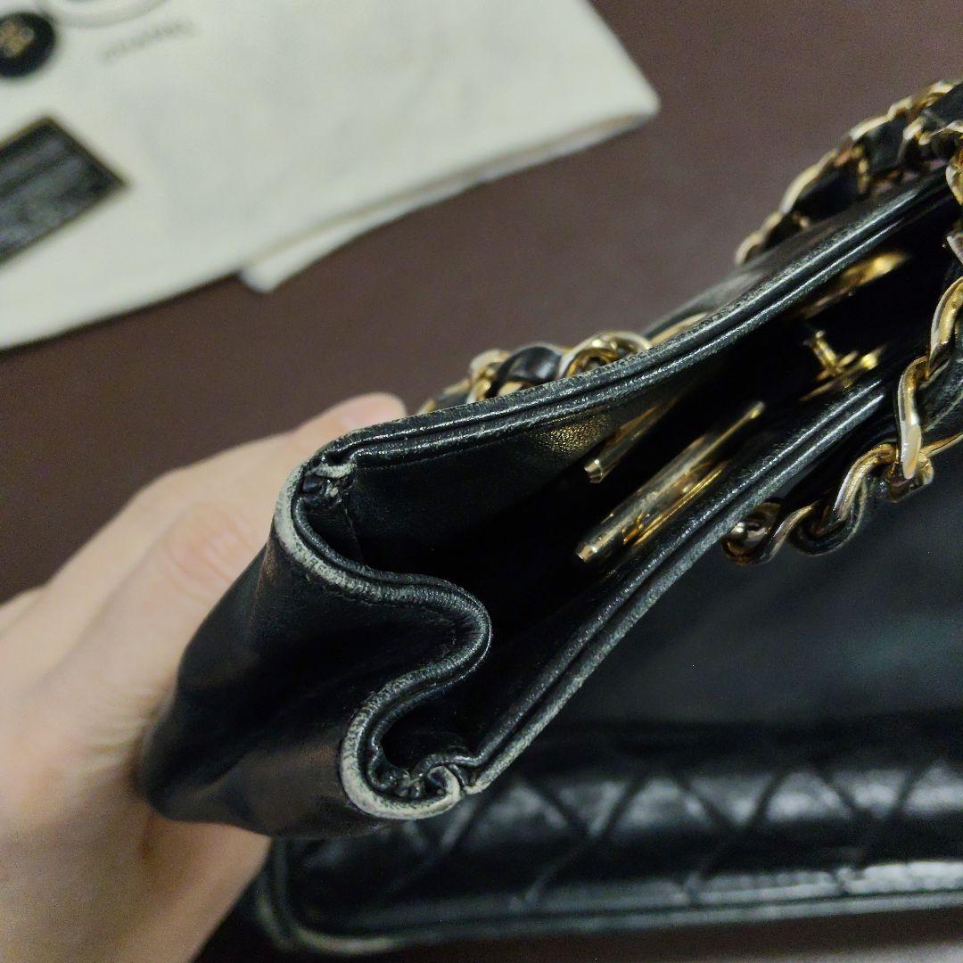 CHANEL　シャネル ブラック ショルダーバッグ　ヴィンテージ　 保存袋付き
