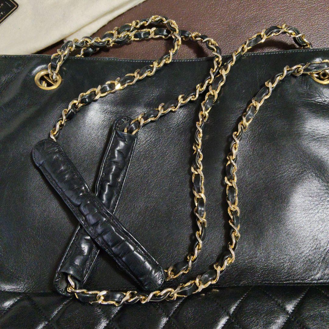 CHANEL　シャネル ブラック ショルダーバッグ　ヴィンテージ　 保存袋付き