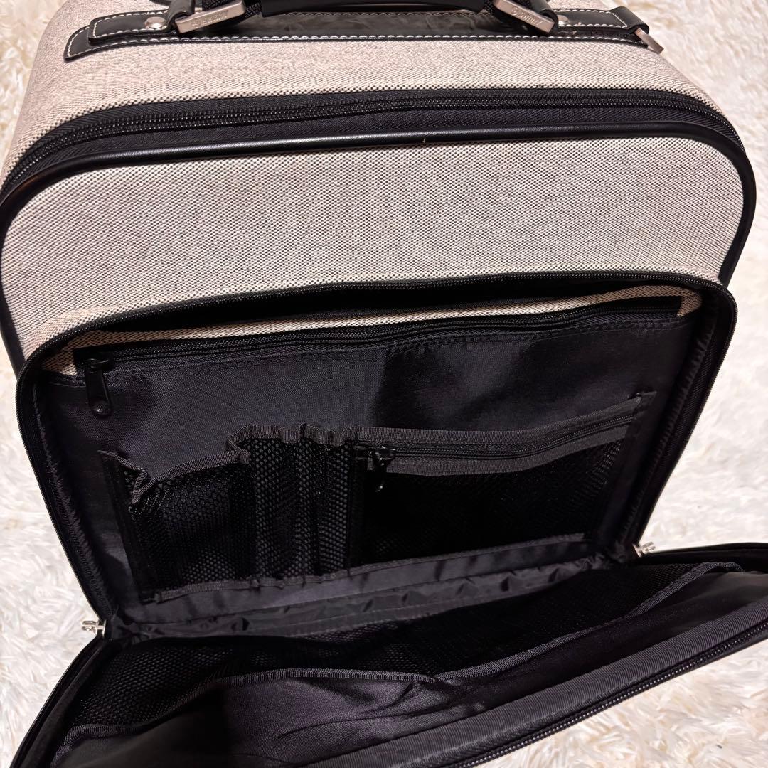 ちびささ【極美品】SWANY キャリーバッグ　キャンバス　機内持込サイズ