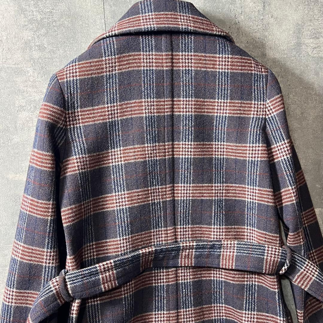 MISS DIOR（ミスディオール）の上質なチェック柄ウールコート　9号
