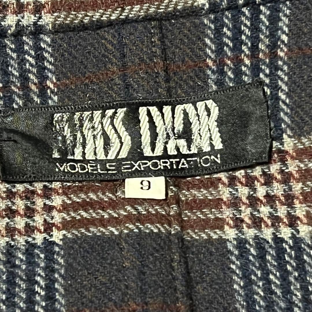 MISS DIOR（ミスディオール）の上質なチェック柄ウールコート　9号