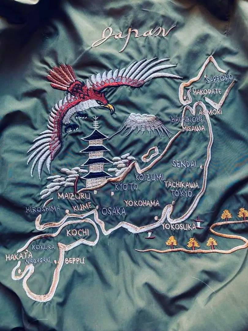 ALPHA スーベニア MA-1 　フライトミリタリージャケット　スカジャン