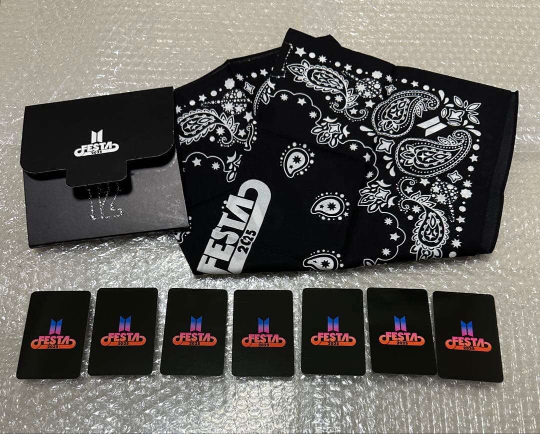 2025 BTS FESTA ARMY ZONE 特典 バンダナ＋トレカセット