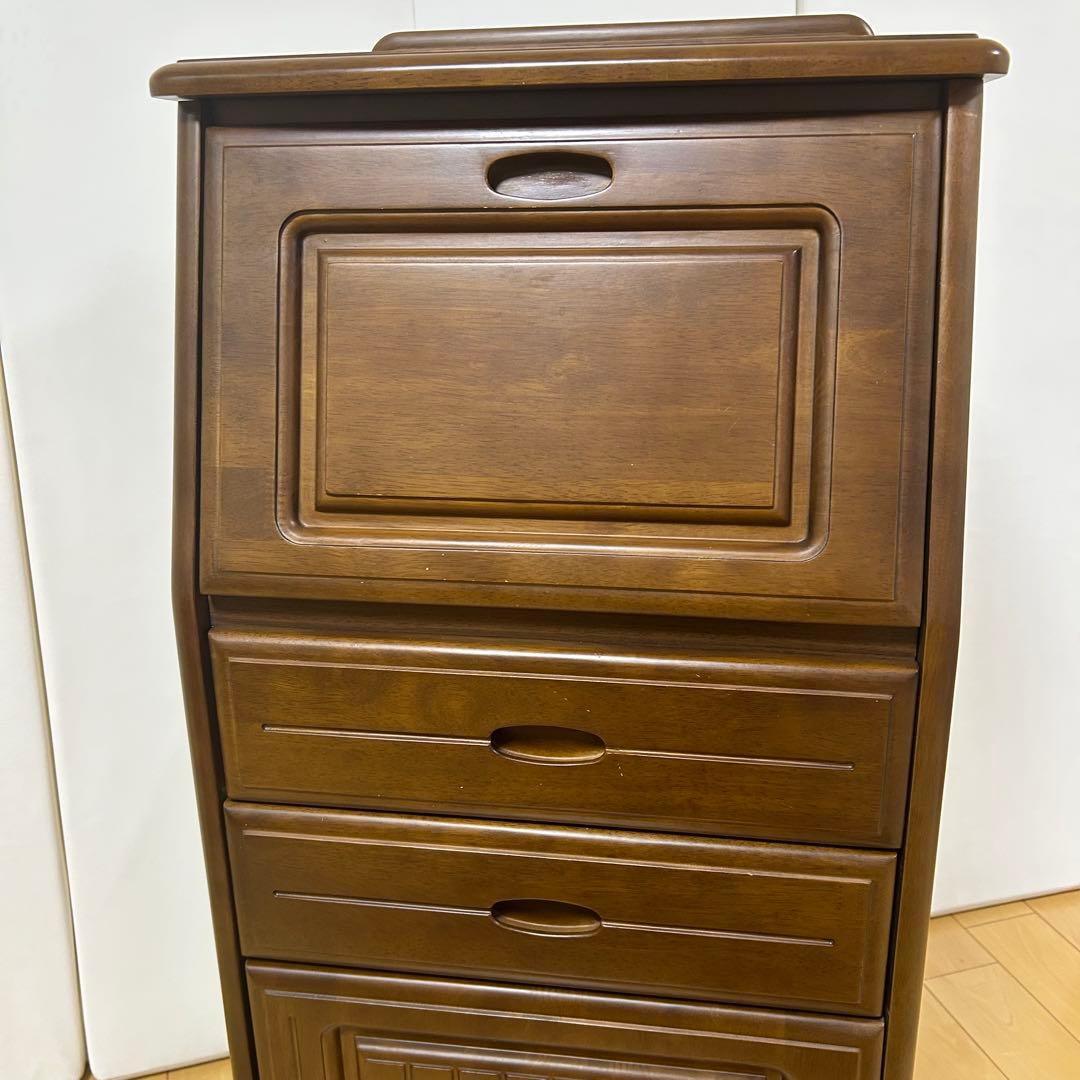 木製　ライティングビュロー　電話台　FAX台　ビューロー　サイドチェスト