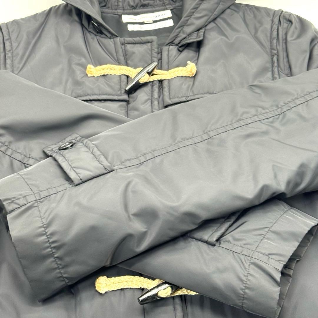 美品　コムデギャルソンシャツ　ブラック　メンズオム　ナイロンダッフルコート M