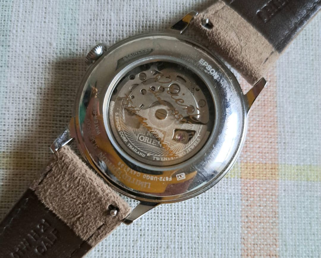 美品 Orient オリエント 自動巻き腕時計 75周年記念モデル