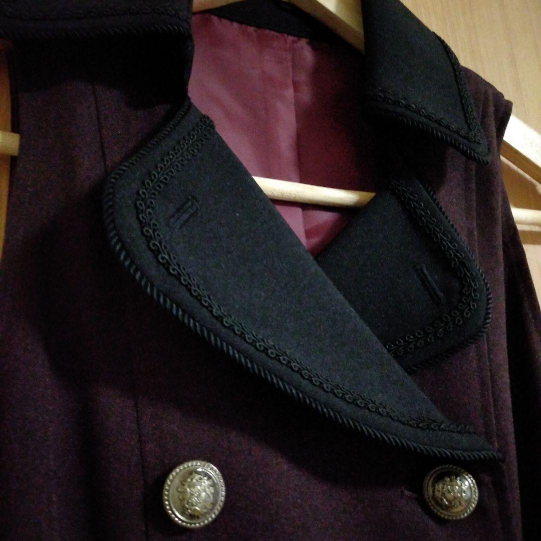 m*y様 グレーティアジャンパースカート　ボルドー ダブルボタン