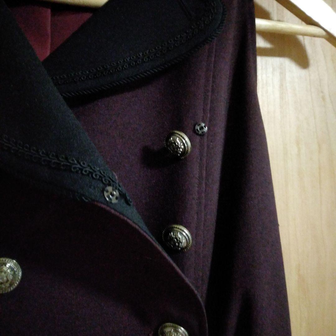 m*y様 グレーティアジャンパースカート　ボルドー ダブルボタン