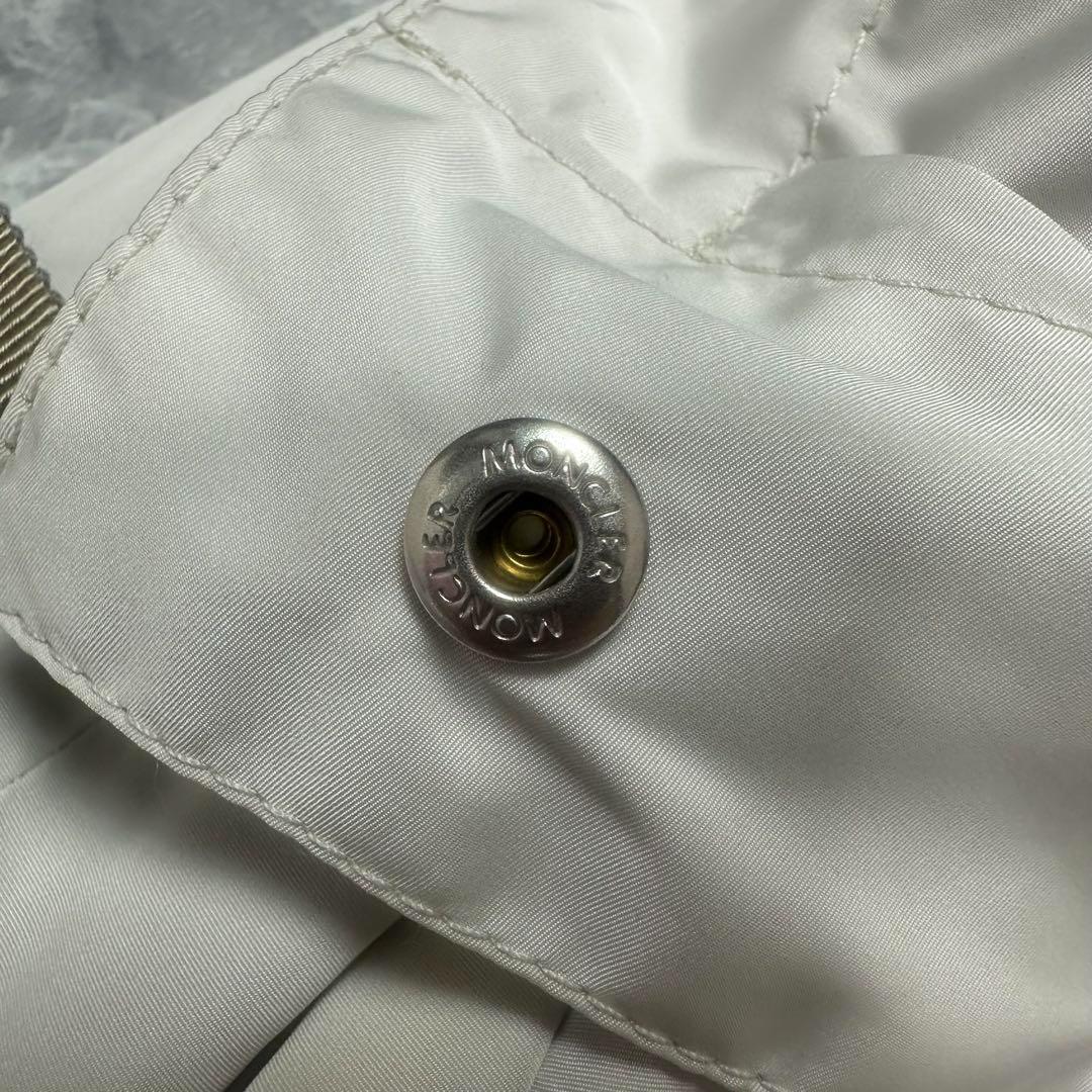 モンクレール×サカイ　2way ナイロンコート　フード　ライトグレー