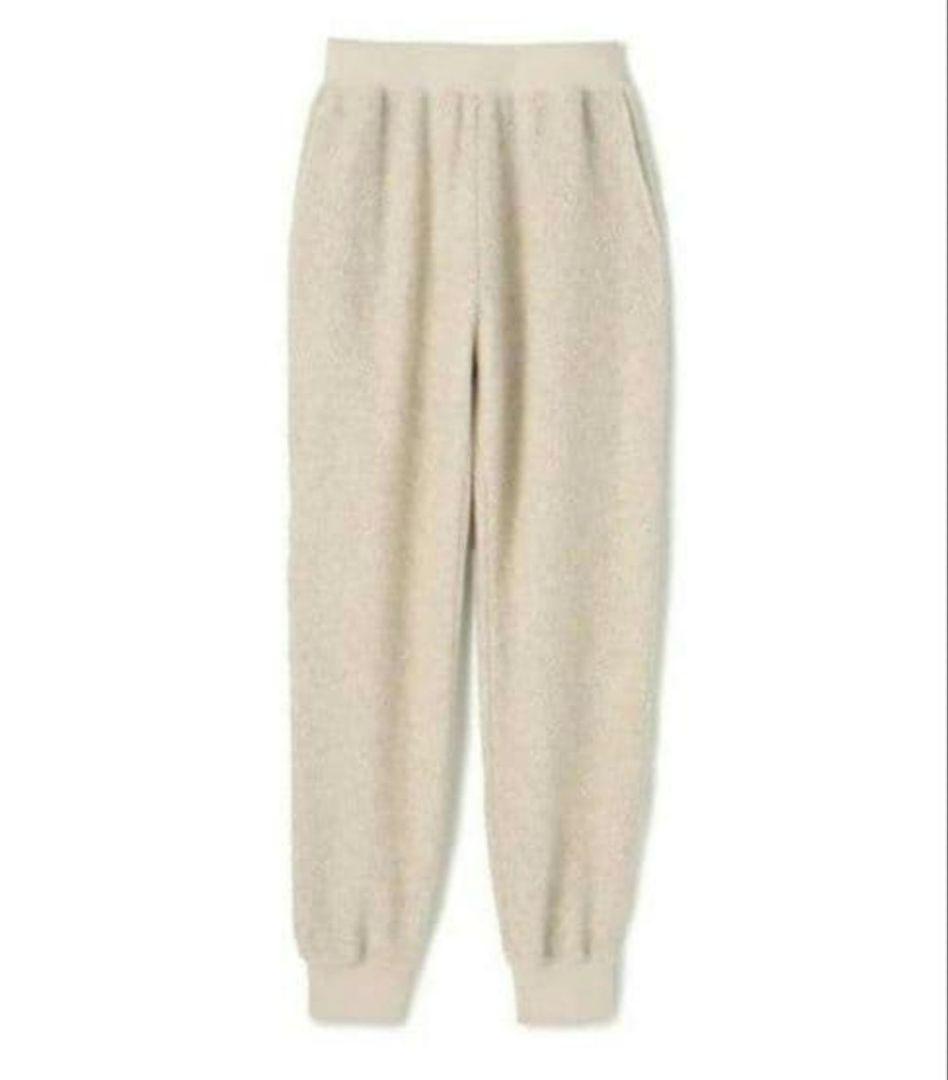 onit ウールボアリブパンツ