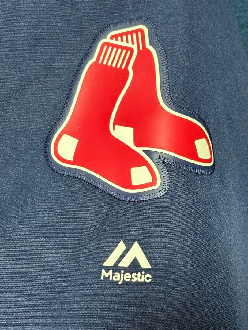 Majestic × ボストンレッドソックス選手着用デザインジャケット