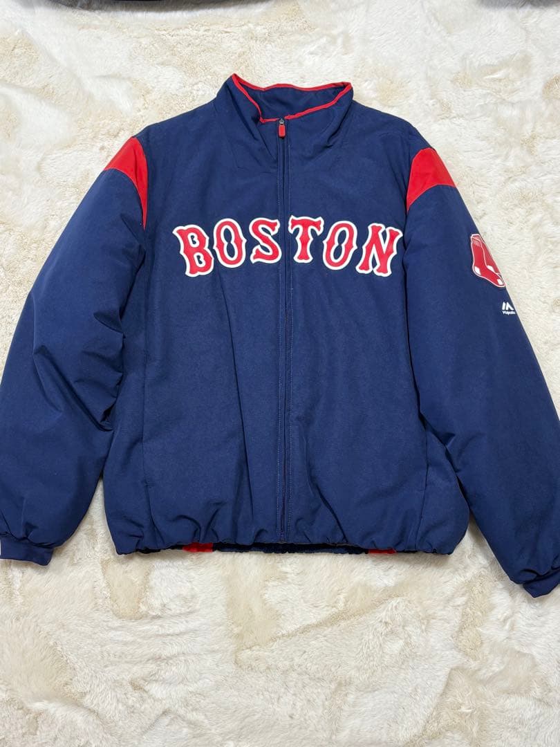 Majestic × ボストンレッドソックス選手着用デザインジャケット