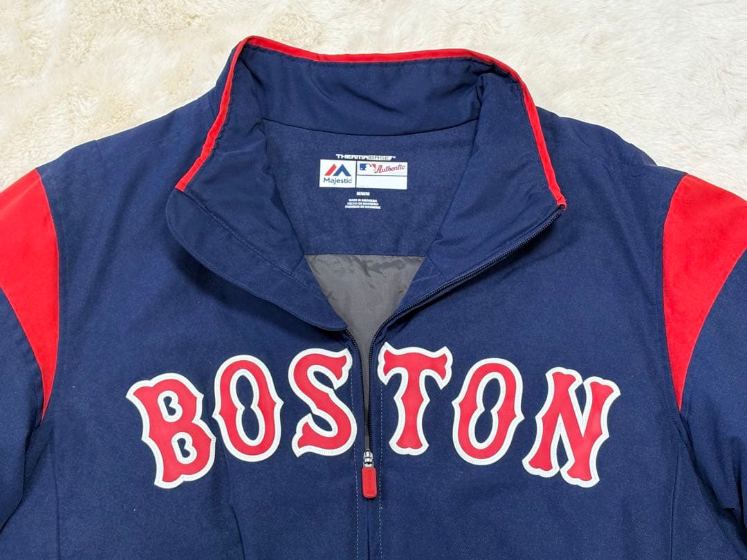Majestic × ボストンレッドソックス選手着用デザインジャケット