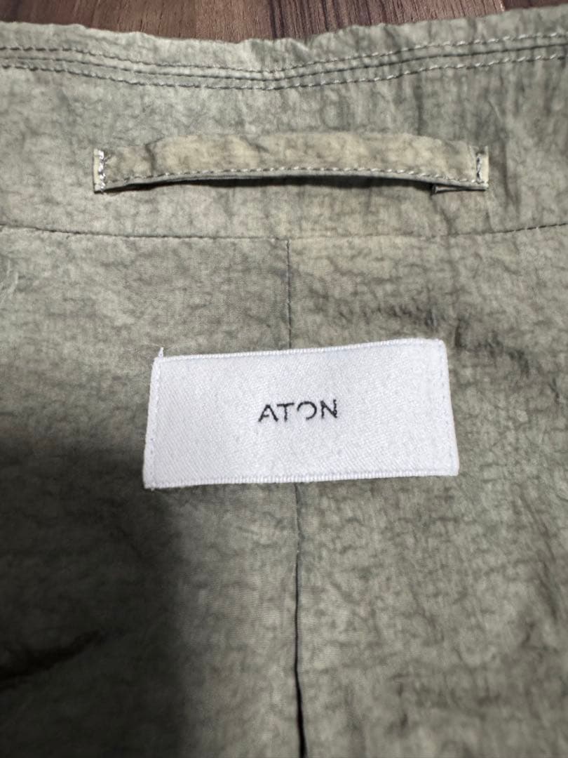 ATON ナイロンジャケット サイズ04 オリーブ