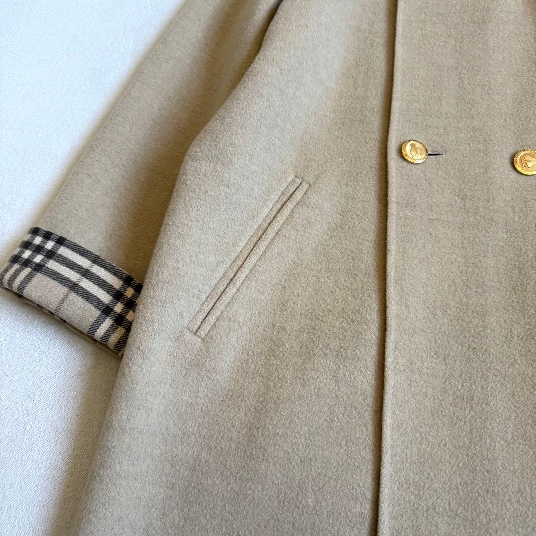 Burberrys ステンカラーコート カシミア混 ビンテージ アイボリー 38
