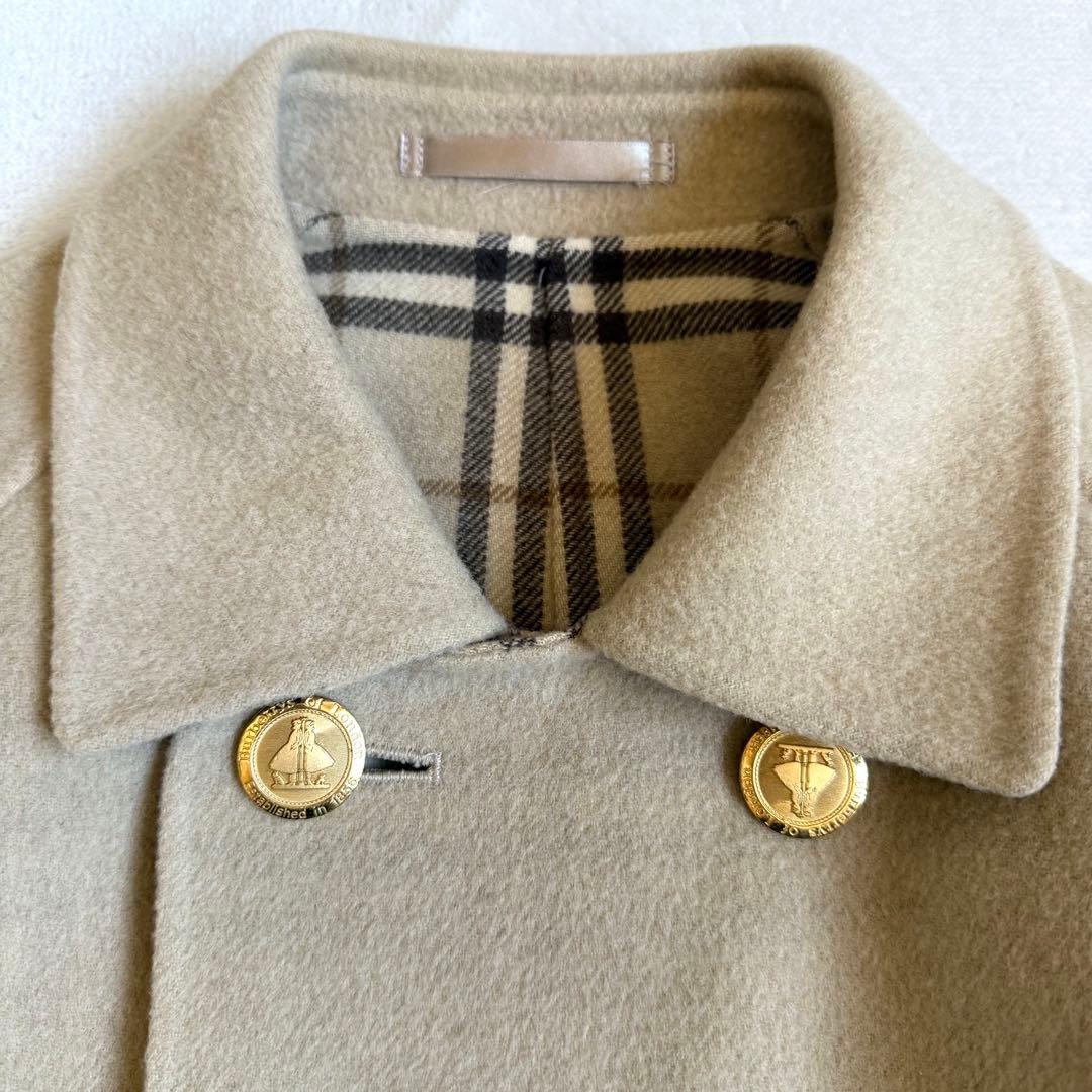 Burberrys ステンカラーコート カシミア混 ビンテージ アイボリー 38