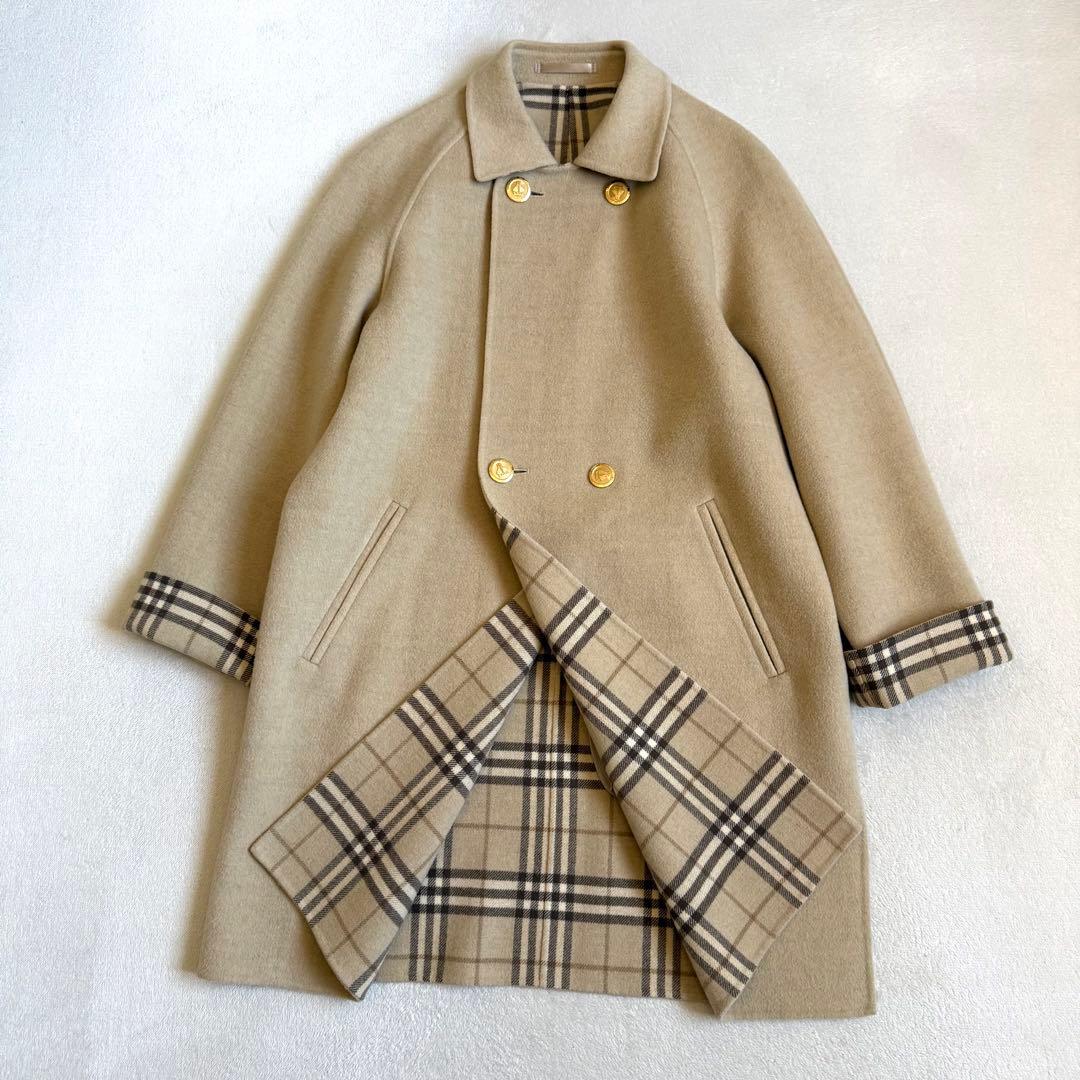 Burberrys ステンカラーコート カシミア混 ビンテージ アイボリー 38