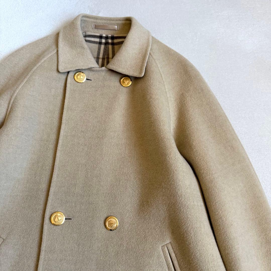 Burberrys ステンカラーコート カシミア混 ビンテージ アイボリー 38