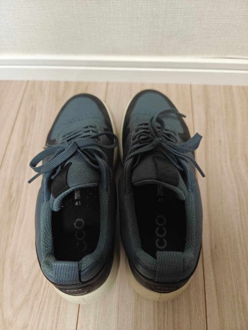 ecco スニーカー 41 グレー/ブラック