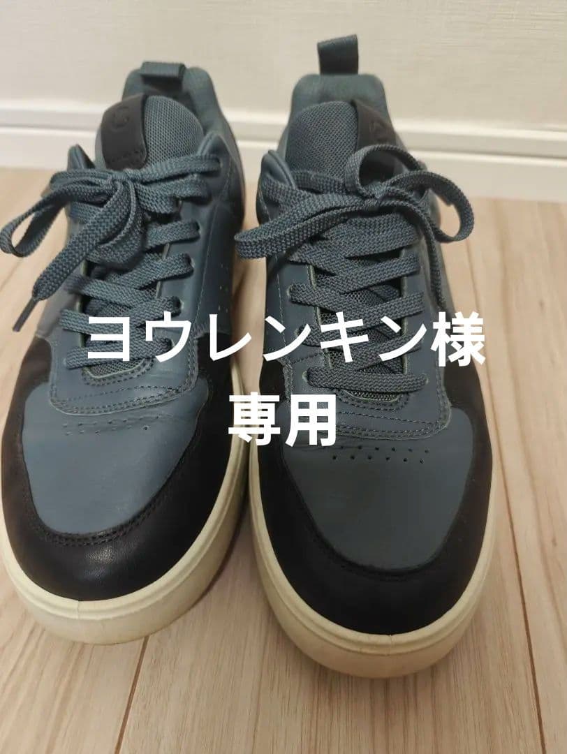 ecco スニーカー 41 グレー/ブラック